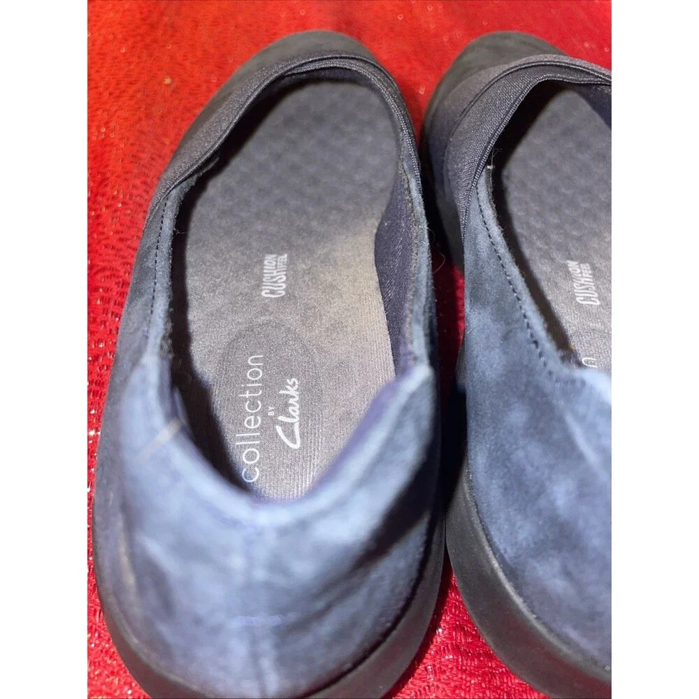 CLARKS Loafers Ultimate Comfort Slip-on Navy blue Shoes Wmns Sz 7M